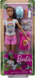Barbie ברבי חוקרת הטבע עם כלבלב וציוד טיולים Barbie