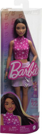 Barbie ברבי פאשניסטה חולצה ורודה וחצאית מטאל רוקרס