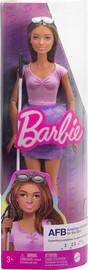 Mattel ברבי בובת פאשניסטה עיוורת כולל מקל נחייה - Barbie
