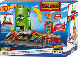 Mattel הוט ווילס תחנת דלק סופר טעינה - Hot Wheels Super Recharge Fuel Station