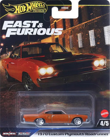 Hot Wheels הוט ווילס מכוניות פרימיום זהב מהיר ועצבני - פלימות' רודראנר - Hot Wheels