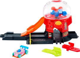 Hot Wheels מסלול חנות הממתקים של העיר הוט ווילס עם מכונית