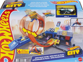 Mattel מסלול הוט ווילס תחנת משטרה סופר נטפליקס - Hot Wheels City Super Police Station Netflix