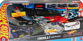 Hot Wheels מסלול מרוצים גרנד פרי פורמולה 1 עם 3 מכוניות