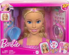 Barbie ברבי ראש בובה עיצוב שיער דלוקס כולל כ-20 אביזרים - Barbie