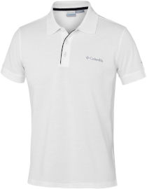 Columbia חולצת פולו לגברים Cascade Range Solid Polo white/black