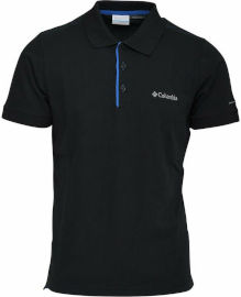 Columbia חולצת פולו לגברים Cascade Range Solid Polo black/blue