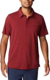 Columbia חולצת פולו לגברים Sun Ridge Polo II red jasper