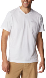 Columbia SUN TREK V-NECK S/S M white XS חולצה
