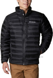 Columbia מעיל פוך לגברים Pebble Peak Down Black