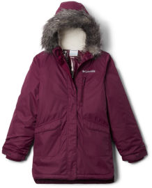 Columbia מעיל מבודד לילדות ונערות Suttle Mountain Long Insulated marionberry
