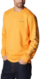 Columbia סווטשירט לגברים Columbia Logo Fleece Crew mango