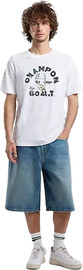 CHAMPION טי-שירט Champion לגברים דגם 'The G.O.A.T'