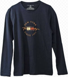 TOMMY HILFIGER טישרט ארוך מודפס לגבר TOMMY HILFIGER‏