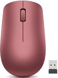Lenovo עכבר אלחוטי ארגונומי Lenovo 530 Wireless Mouse 1200 DPI Nano USB - Cherry Red