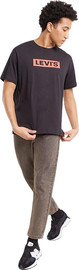LEVIS טי שירט Levis לגברים גזרת Relaxed Fit