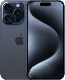 APPLE טלפון סלולרי Apple iPhone 15 Pro 1TB בצבע כחול טיטניום