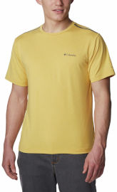 Columbia TECH TRAIL CREW NECK M golden nugget S חולצה