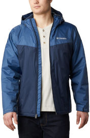 Columbia מעיל רוח מבודד לגברים Glennaker Lined c_navy