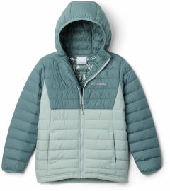 Columbia מעיל מבודד לילדים ונוער BOYS POWDER LITE HOODED niagara/metal