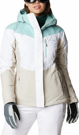 Columbia מעיל סקי לנשים Rosie Run Insulated white/aqua/stone