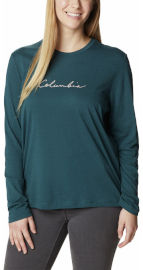 Columbia חולצה ארוכה לנשים Columbia Trek Relaxed L/S T night wave