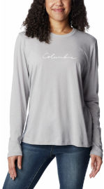 Columbia חולצה ארוכה לנשים Columbia Trek Relaxed L/S T columbia grey