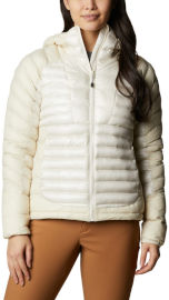 Columbia מעיל מבודד לנשים במידות גדולות Labyrinth Loop Hooded W chalk