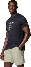 Columbia חולצה קצרה לגברים Zero Rules Light S/S Graphic Crew
