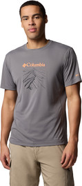 Columbia חולצה קצרה לגברים Zero Rules Light S/S Graphic Crew