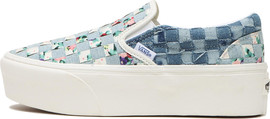Vans נעלי סניקרס Vans לנשים דגם Slip-On Woven Denim Weave