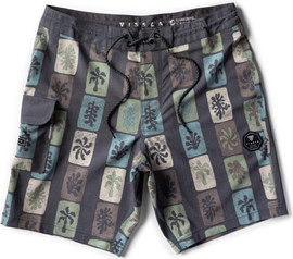 VISSLA מכנסי גלישה לגברים Tropic Tiles 18.5" Boardshort-bsl