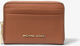 MICHAEL KORS ארנק מייקל קורס Small Pebbled Leather Zip-Around Card נשים