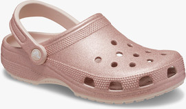 Crocs Crocs Classic Glitter Clog - כפכפי קלוג קרוקס נצנצים לנשים בצבע קוורץ