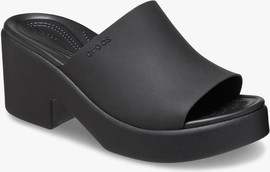 Crocs Crocs Brooklyn Slide Heel - כפכפי עקב קרוקס לנשים בצבע שחור