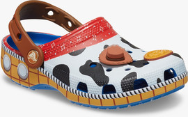 Crocs Crocs Toy Story Woody Classic Clog T - כפכפי קרוקס לילדים צעצוע של סיפור בצבע כחול ז'אן מידות קטנות
