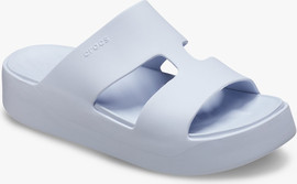 Crocs Crocs Getaway Platform H-Strap - נעלי פלטפורמה קרוקס לנשים בצבע סגול