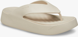 Crocs Crocs Getaway Platform Flip - כפכפי אצבע פלטפורמה קרוקס לנשים בצבע סטוקו