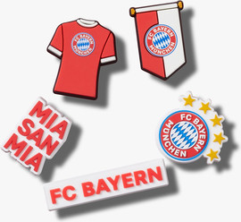 Crocs Crocs Jibbitz Bayern FC - מארז 5 ג'יביטים קרוקס