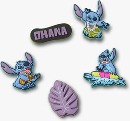 Crocs Crocs Jibbitz Stitch Tropical - מארז 5 ג'יביטים קרוקס