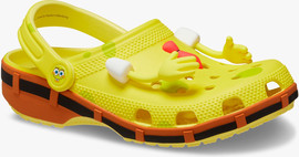 Crocs Crocs Spongebob Classic Clog - כפכפי קלוג קרוקס בוב ספוג בצבע צהוב