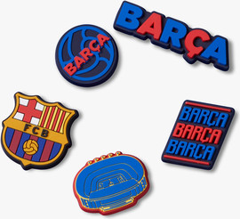 Crocs Crocs Jibbitz Barcelona FC 5 Pack - מארז 5 ג'יביטים קרוקס