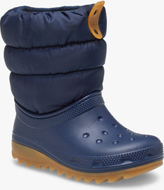 Crocs Crocs Classic Neo Puff Boot K -  מגפיים לילדים קרוקס בצבע נייבי/חום
