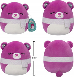 Squishmallow סקווישמלו בובה כרית כריסנטה הדובה עם הצעיף 20 ס"מ Squishmallows