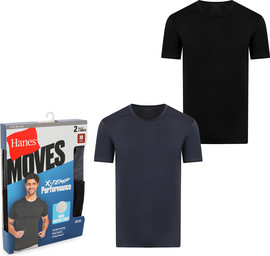 HANES Hanes מארז 2 חולצות טי X-Temp Performance לגברים