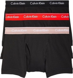 Calvin Klein מארז 3 תחתוני בוקסר Calvin Klein לגברים דגם Cotton Classics