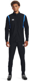 UNDER ARMOUR חליפת ספורט אנדר ארמור גברים מכנס טרנינג ועליונית ז'קט סווטשירט צבע שחור כחול פוטר Under Armour M´S CHALLENGER TRACKSUIT