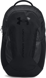 UNDER ARMOUR תיק גב ספורטיבי עם תא למחשב נייד מבית Under Armour דגם Hustle 6.0 Backpack 29L צבע שחור