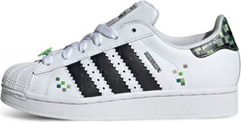 Adidas נעלי סניקרס Adidas לבנים דגם Superstar Minecraft