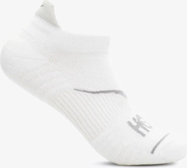 Hoka HOKA NO-SHOW RUN SOCK - גרבי ריצה נו שואו בצבע לבן